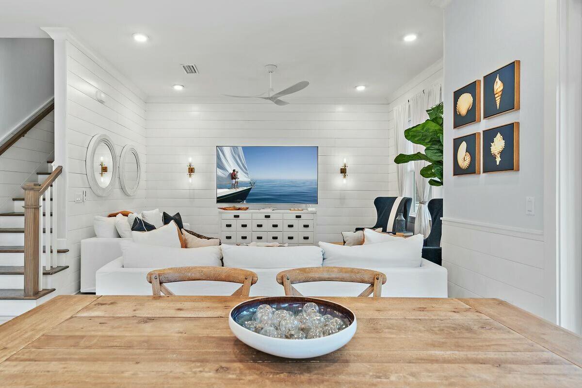 58 East Milestone Dr Inlet Beach, Unit B Inlet Beach, FL 32461 - Photo 12 of 47 a living room with furniture and a table