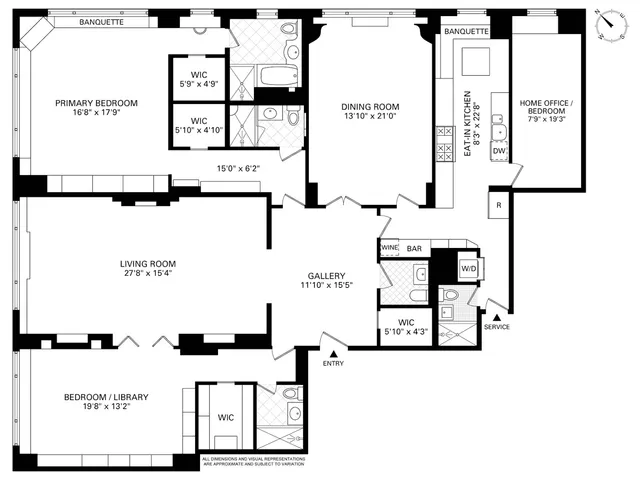 a view of a city with tall buildings