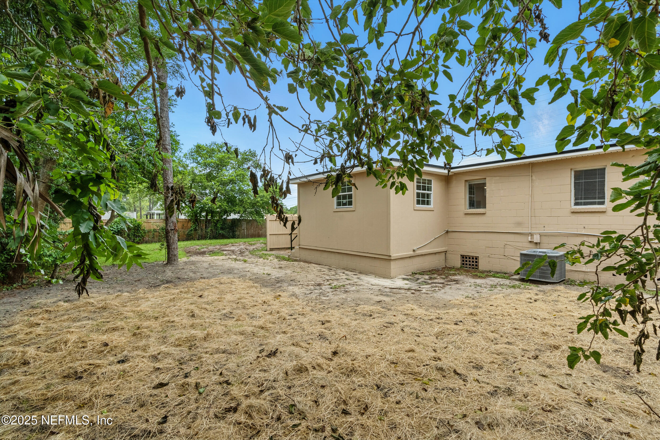 7120 Merrill Road Jacksonville, FL 32211 - Photo 33 of 60 a backyard of a house with plants and trees