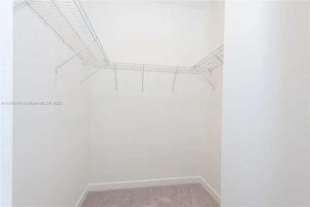 a view of small space with empty racks