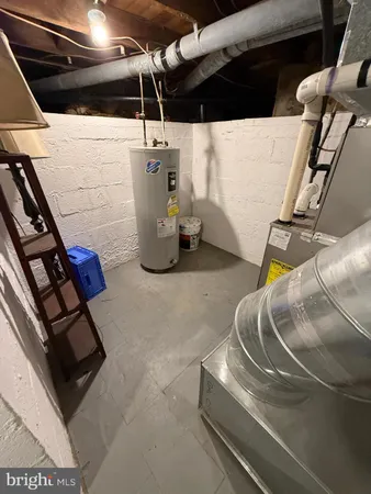 a view of water heater room