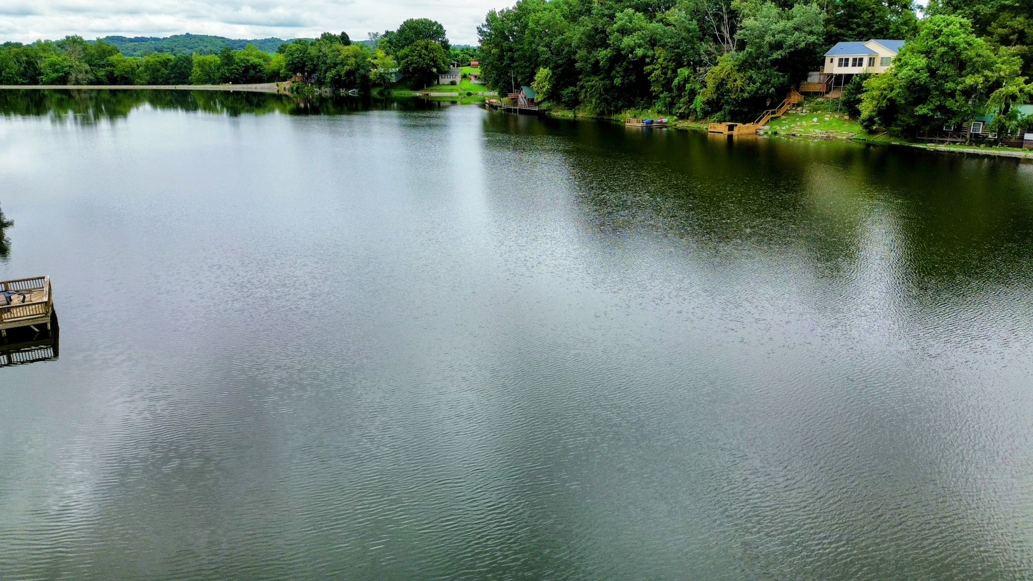 2921 Clear Creek Road Pulaski, TN 38478 - Photo 19 of 19 an aerial view of a house with a yard and lake view
