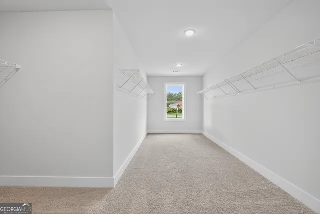 a front view of a house with yard and green space