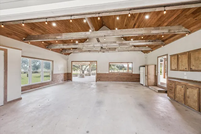 a view of a hallway with entryway