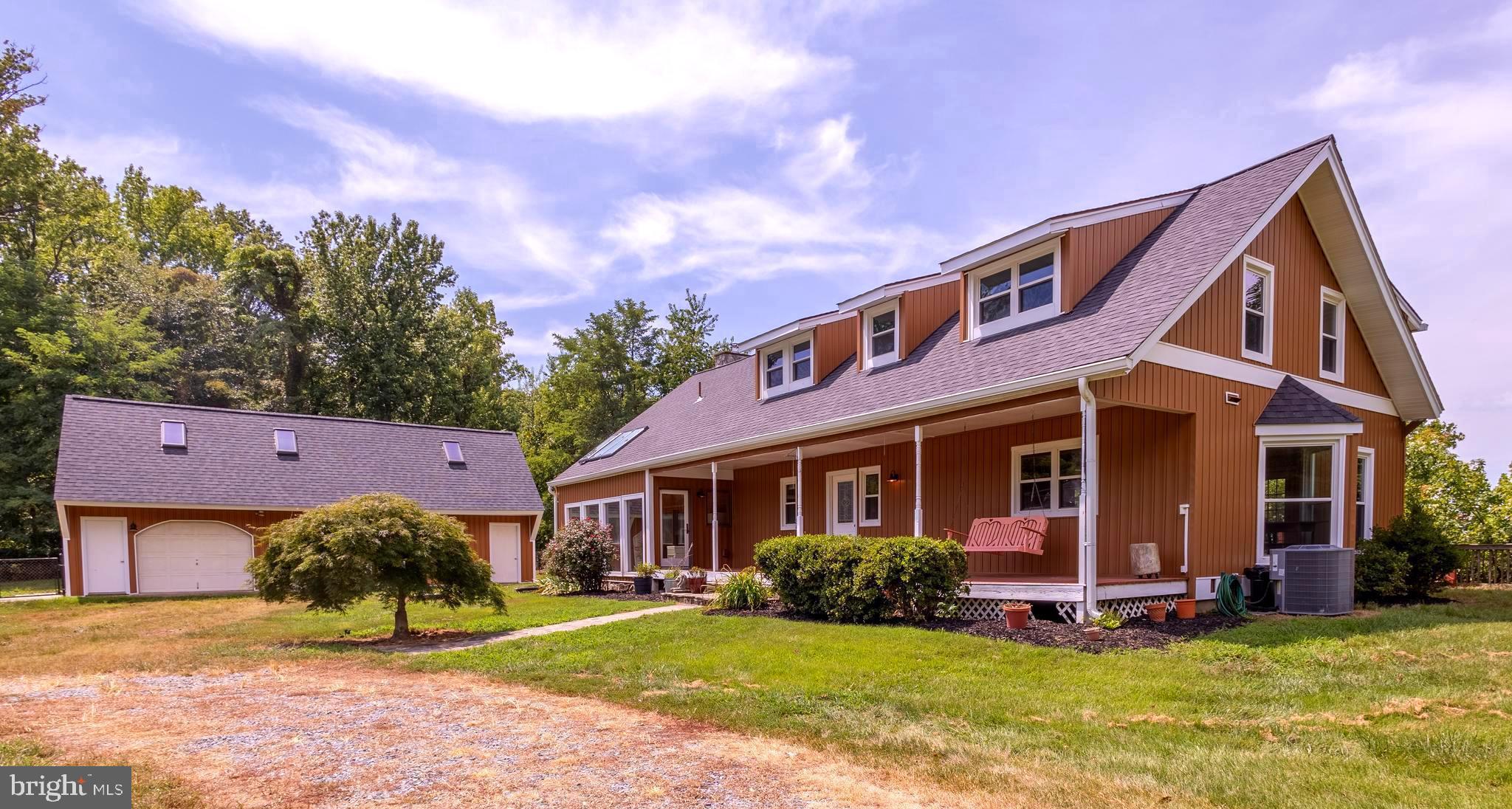 15466 Arthur Road King George, VA 22485 - Photo 1 of 46 Front Exterior w/Detached Garage & Gravel Driveway