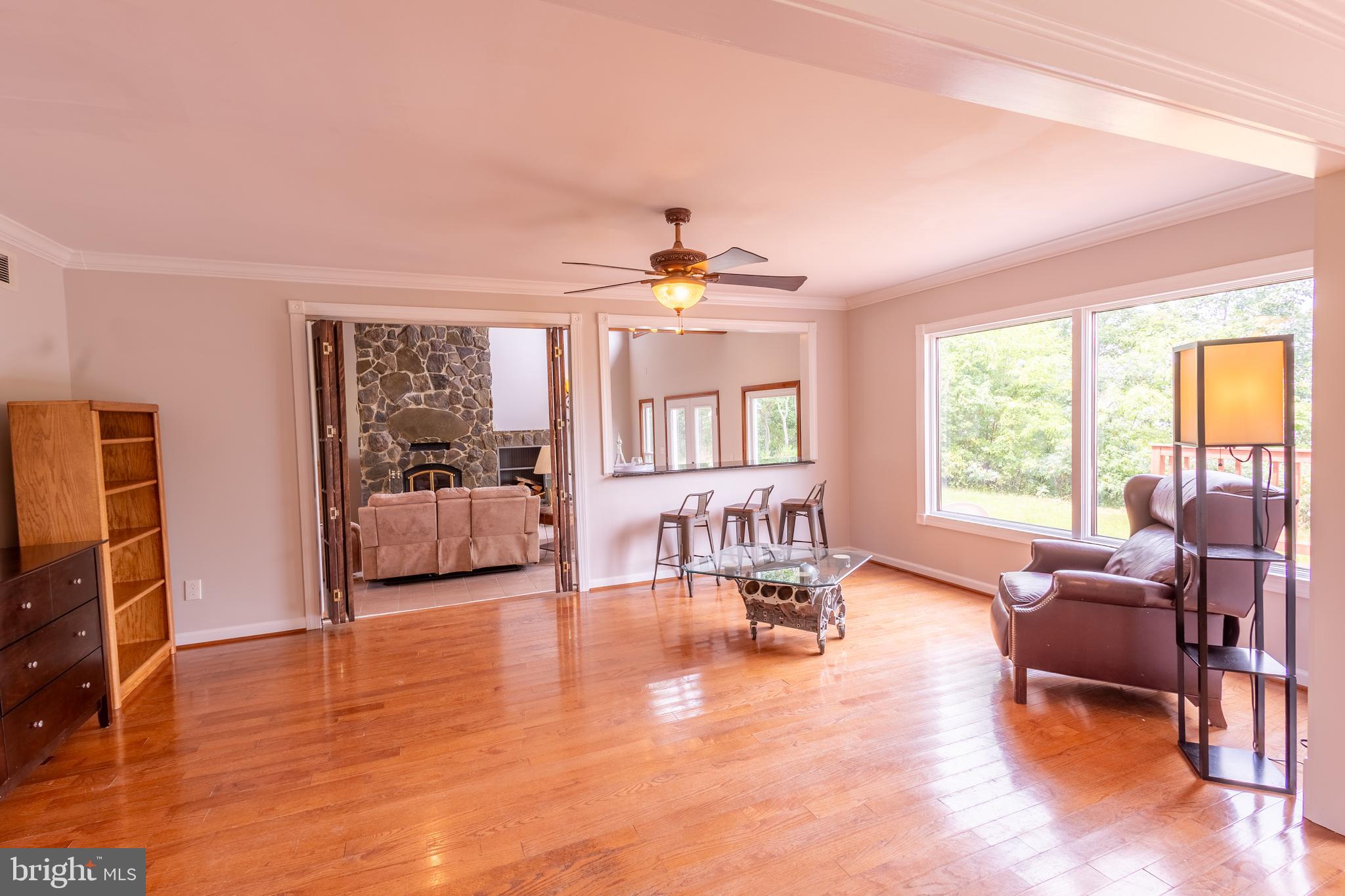 15466 Arthur Road King George, VA 22485 - Photo 14 of 46 Family Room/Living Room with Pass Through Window