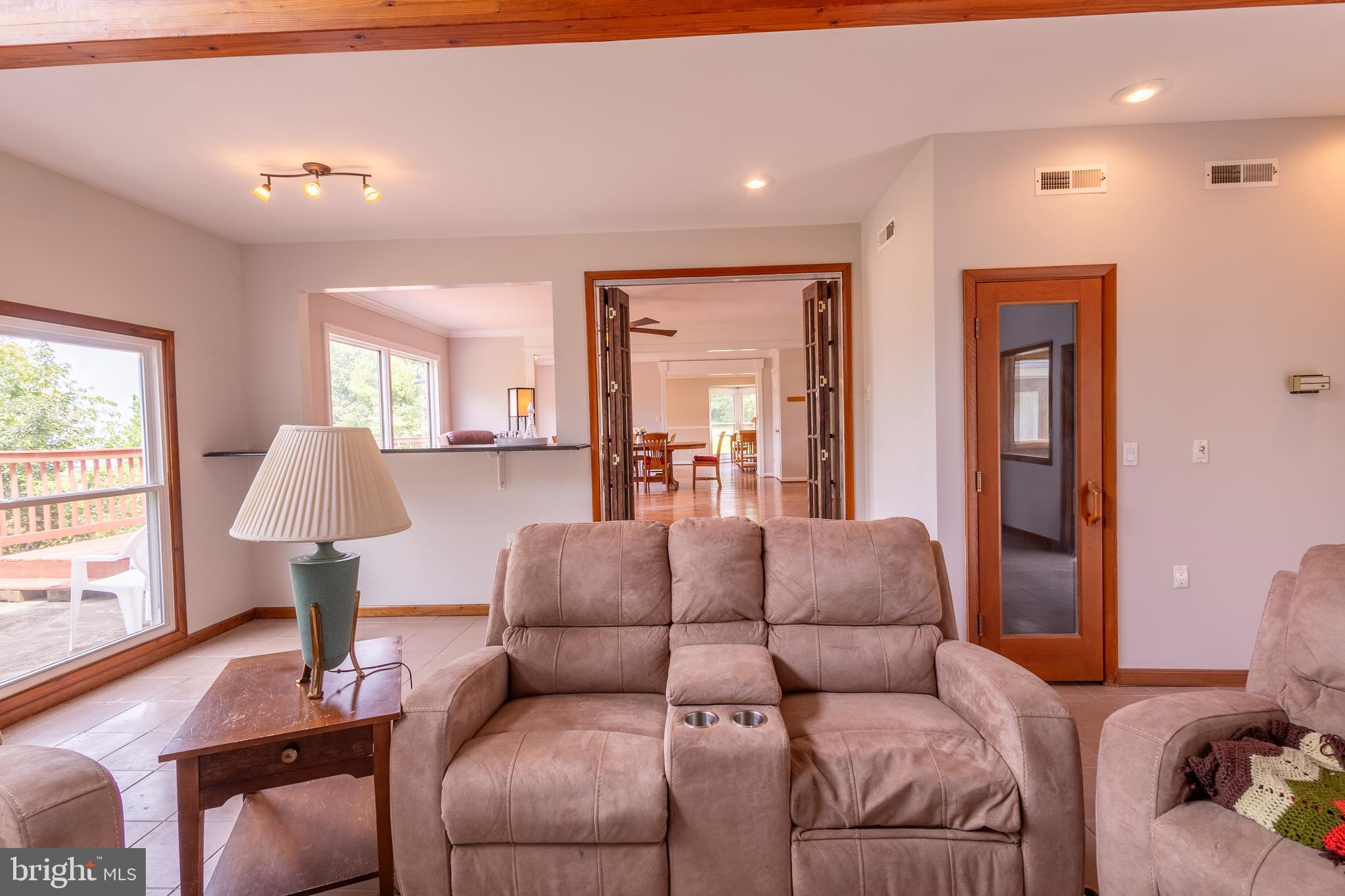 15466 Arthur Road King George, VA 22485 - Photo 18 of 46 LivingRoom w/Pass Thru,DiningArea,Sauna Room View