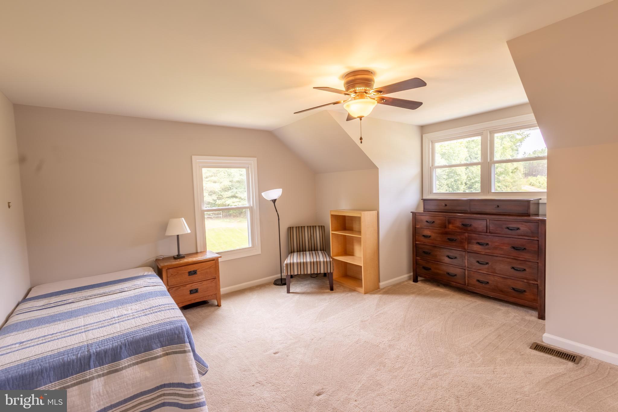 15466 Arthur Road King George, VA 22485 - Photo 35 of 46 Bedroom #3 with Carpet & Ceiling Fan