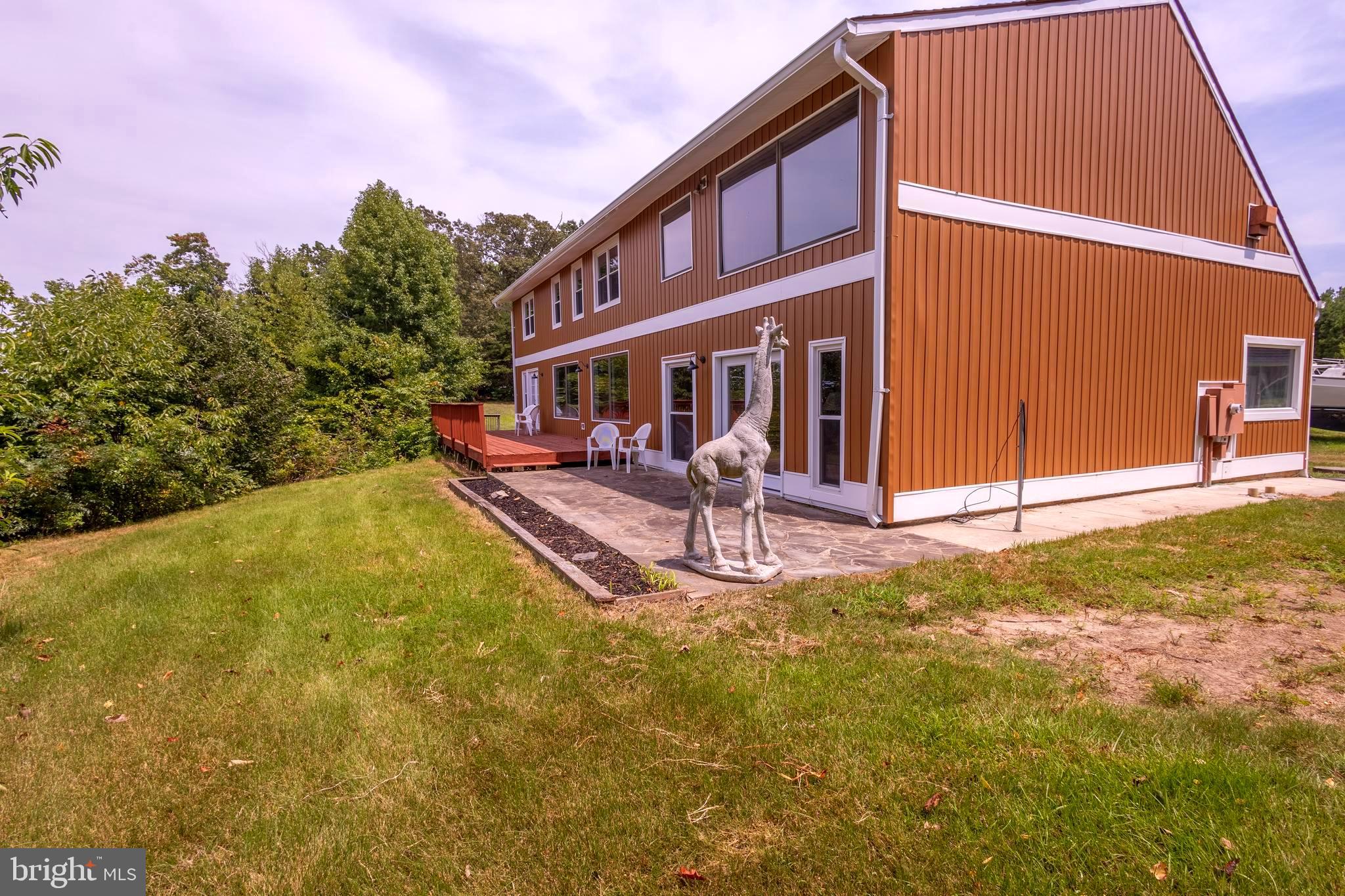 15466 Arthur Road King George, VA 22485 - Photo 38 of 46 Rear Exterior with Spacious Patio & Backyard View