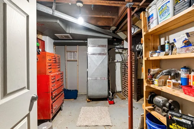 a view of a yard with a house in the background