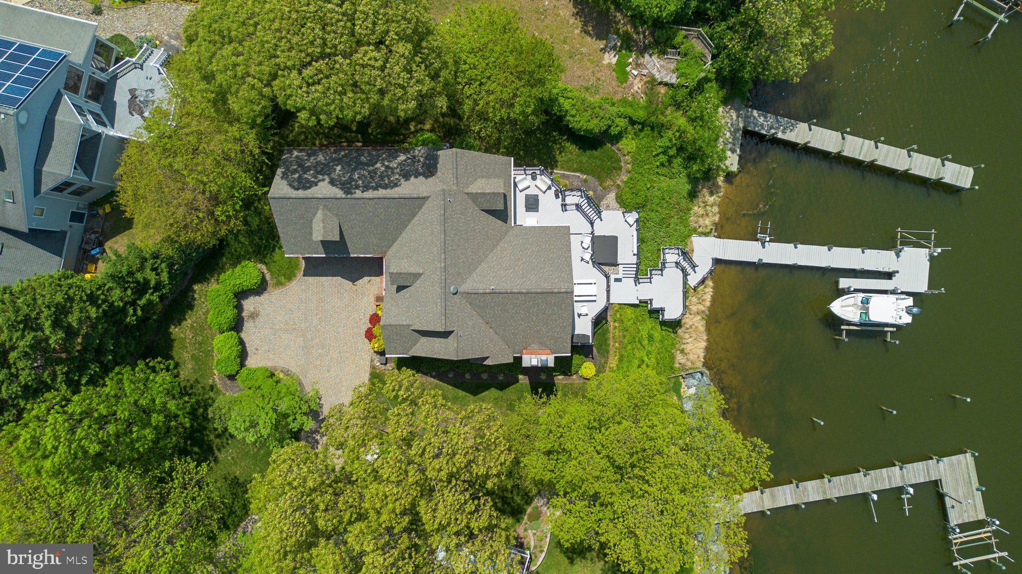 910 Lynch Drive Arnold, MD 21012 - Photo 62 of 67 an aerial view of a house with pool outdoor seating and yard