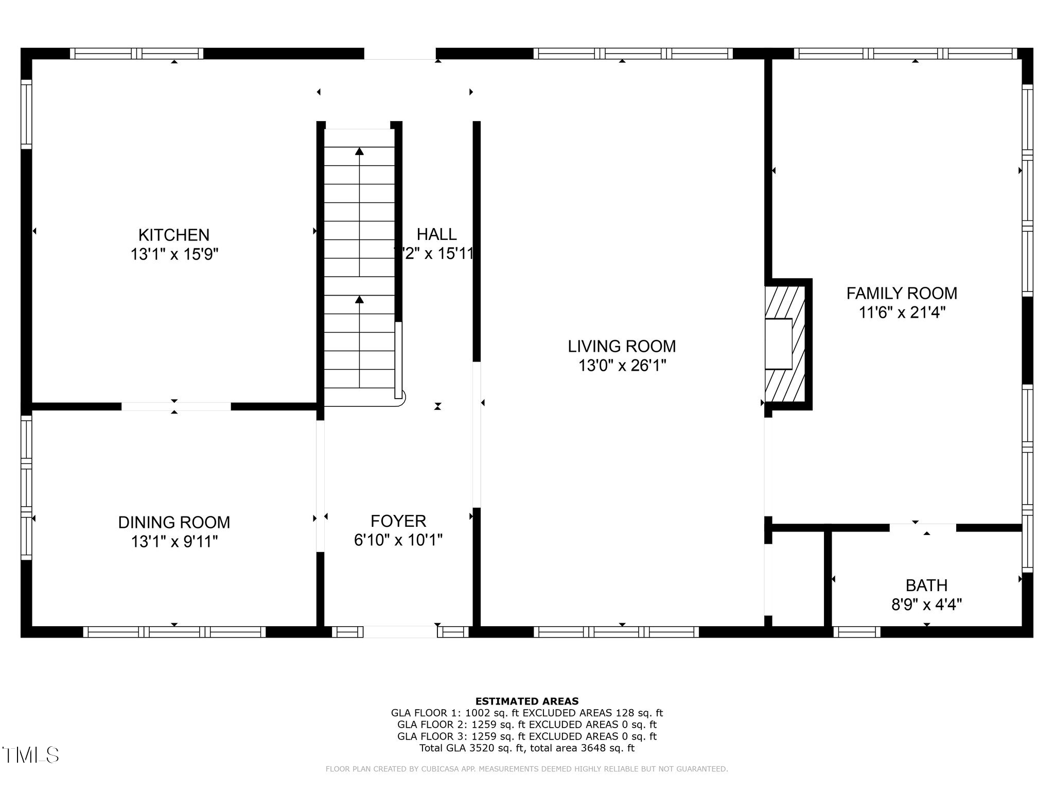 1600 Pineview Street Raleigh, NC 27608 - Photo 38 of 41 Main Level Floor Plan