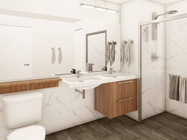 5691 North Ridge Avenue, Unit 401 Chicago, IL 60660 - Photo 11 of 12 a bathroom with a sink and a mirror