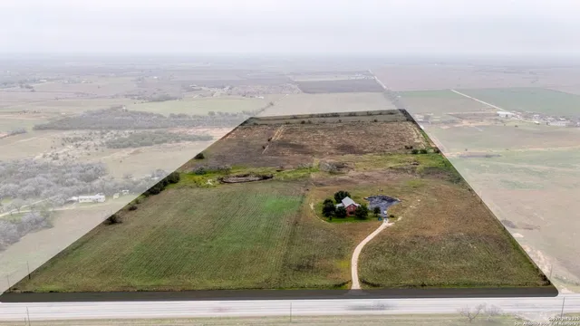 a view of a lake from a yard