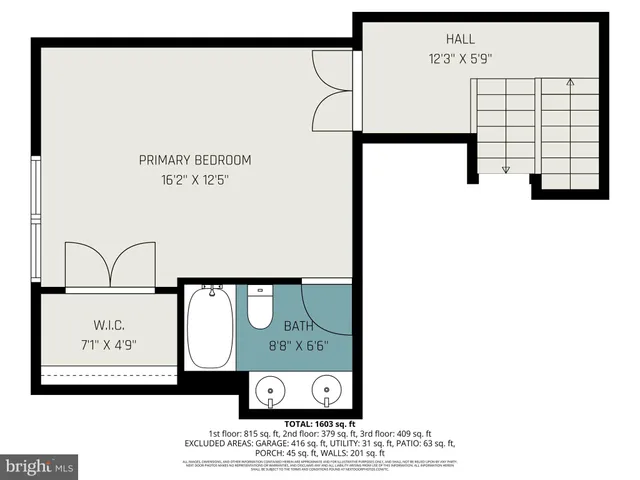 a picture of a bench in a white building