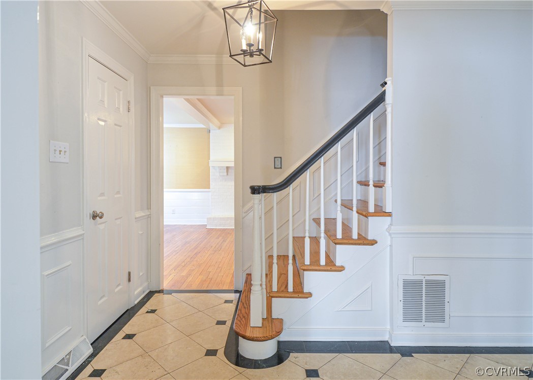 2262 Banstead Road Midlothian, VA 23113 - Photo 5 of 40 Tile floor, staircase to second level