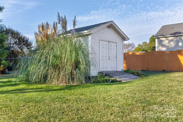 a backyard of a house
