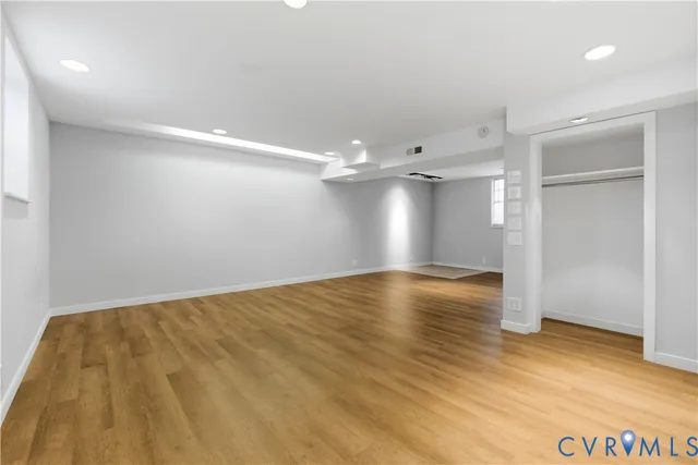 wooden floor in an empty room