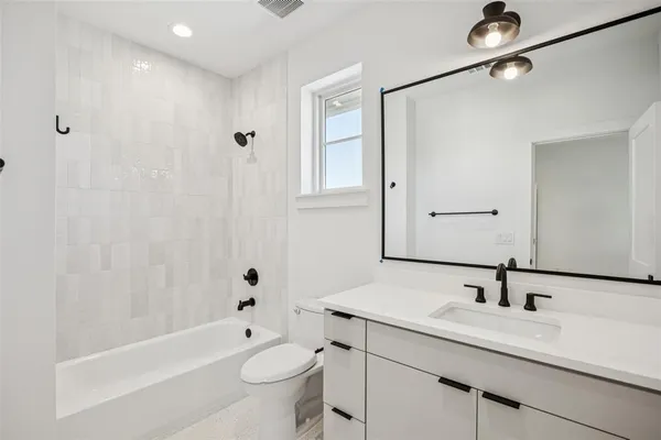 a view of a bathroom with a window