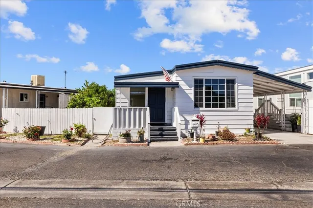 a view of a house with a patio