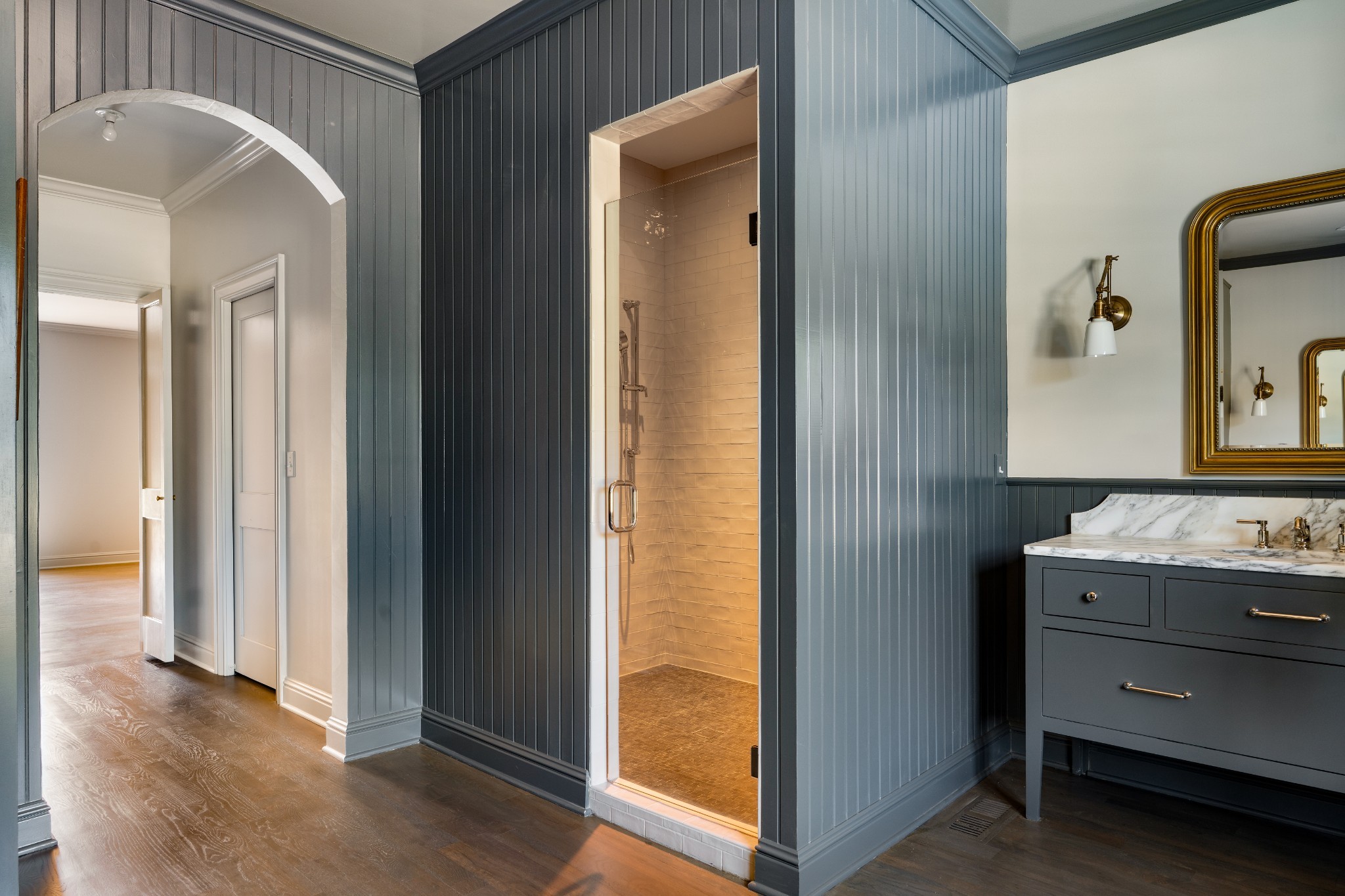896 Sneed Road West Franklin, TN 37069 - Photo 36 of 55 a view of bathroom with a mirror and a sink