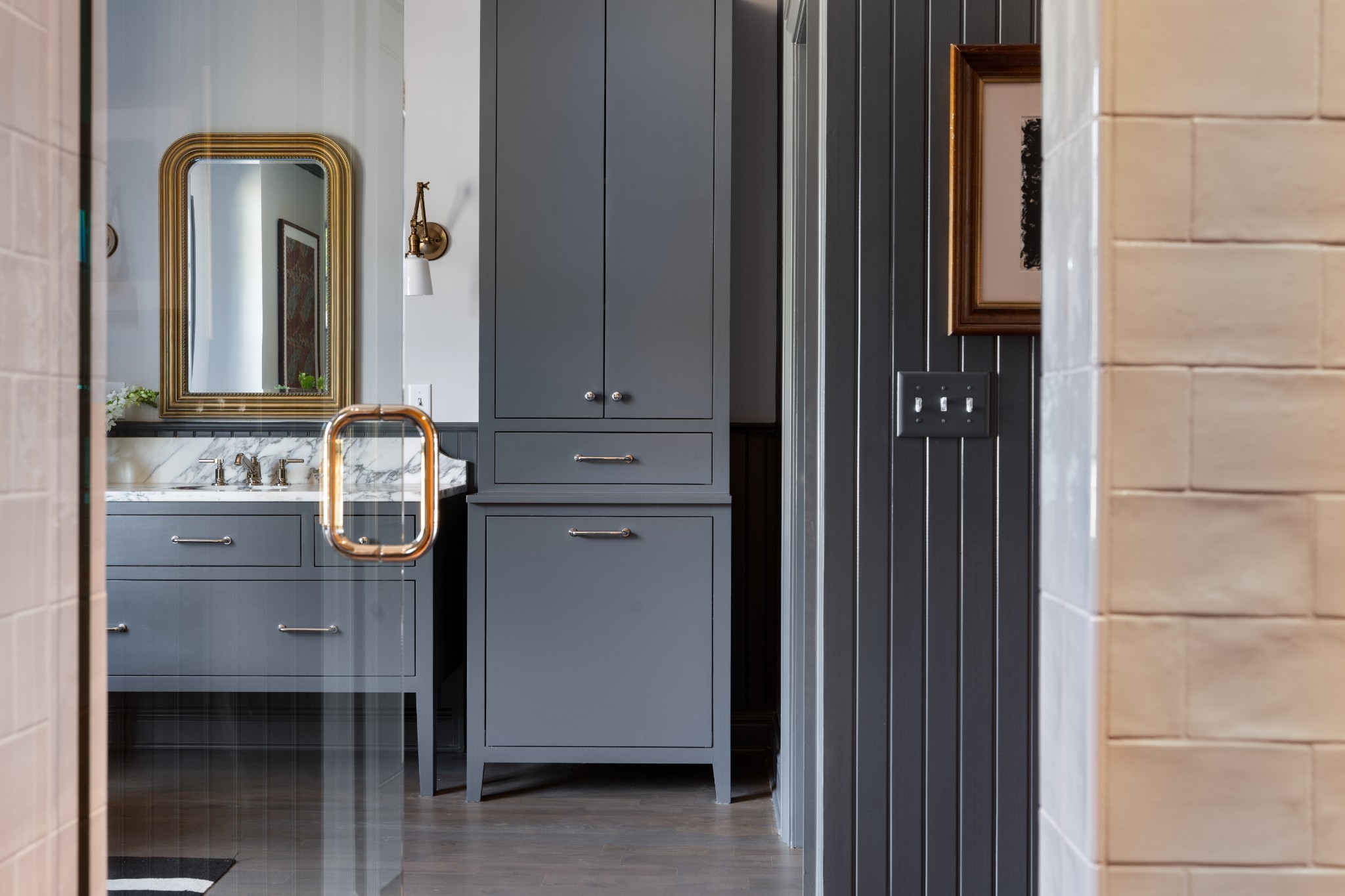 896 Sneed Road West Franklin, TN 37069 - Photo 37 of 55 a bathroom with a sink and a mirror