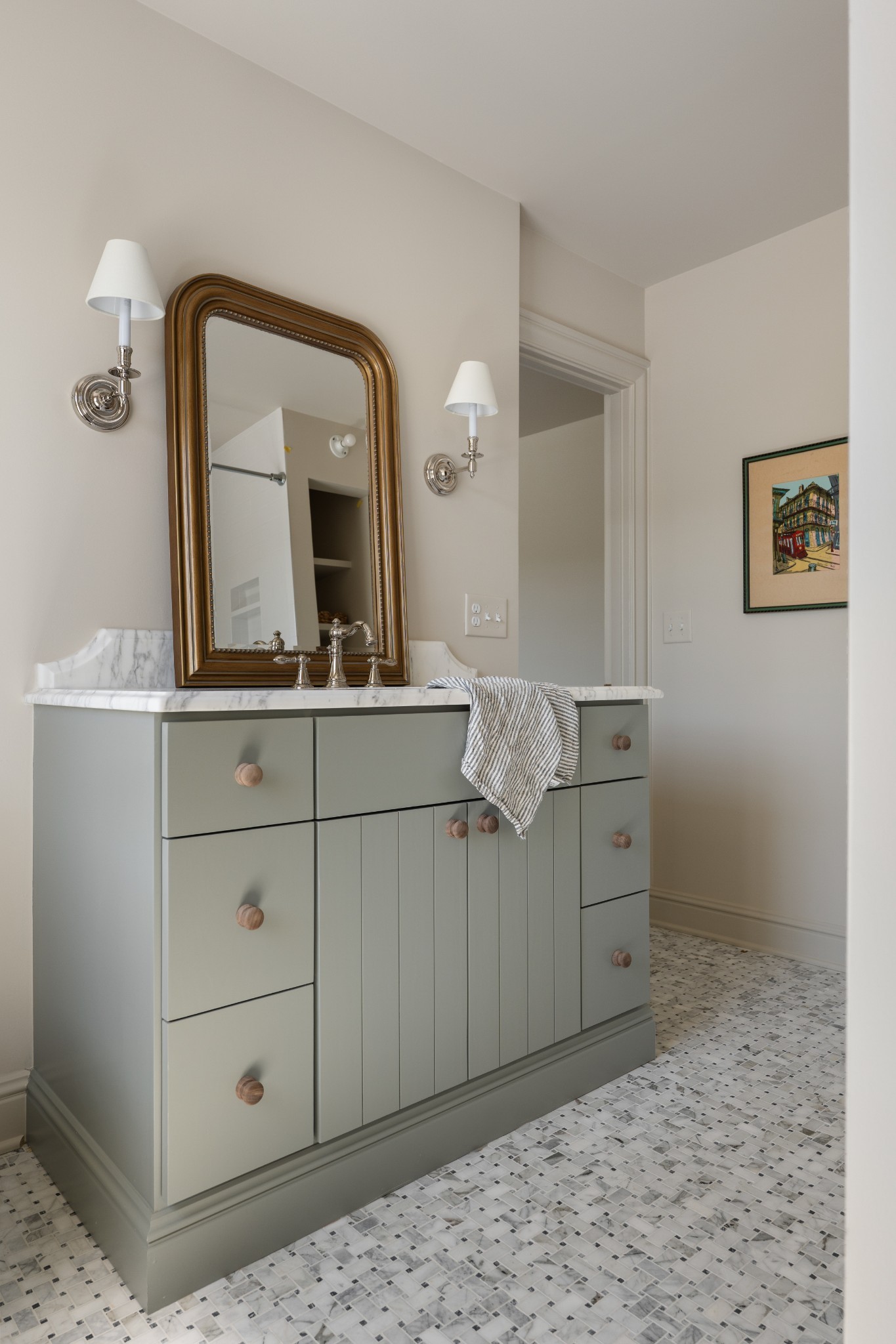896 Sneed Road West Franklin, TN 37069 - Photo 42 of 55 a view of a hallway view with mirror