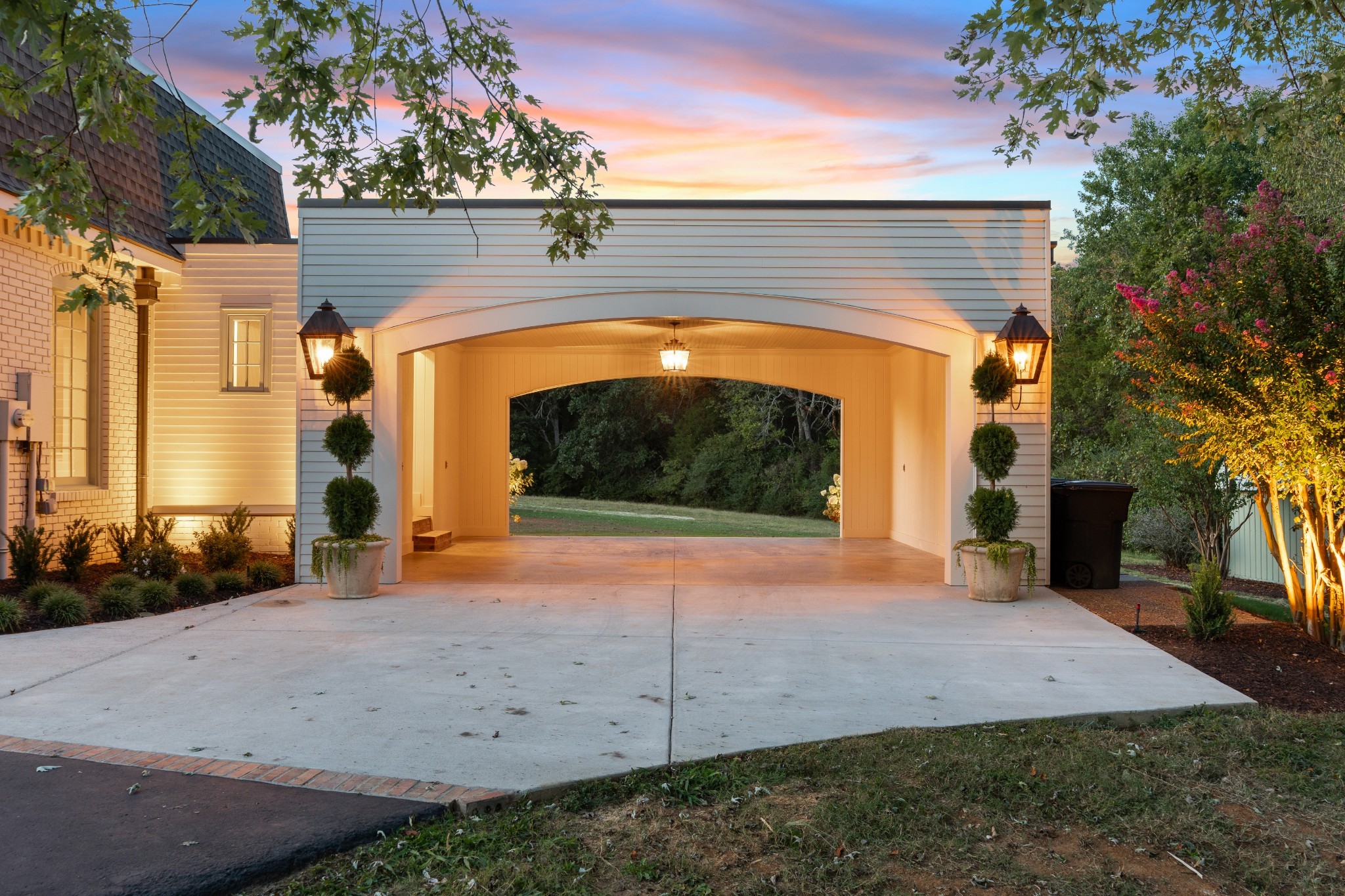 896 Sneed Road West Franklin, TN 37069 - Photo 51 of 55 a view of yard with yellow lighting