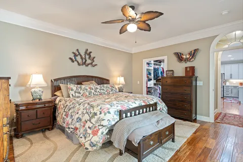 an aerial view of a house with a swimming pool yard and outdoor seating