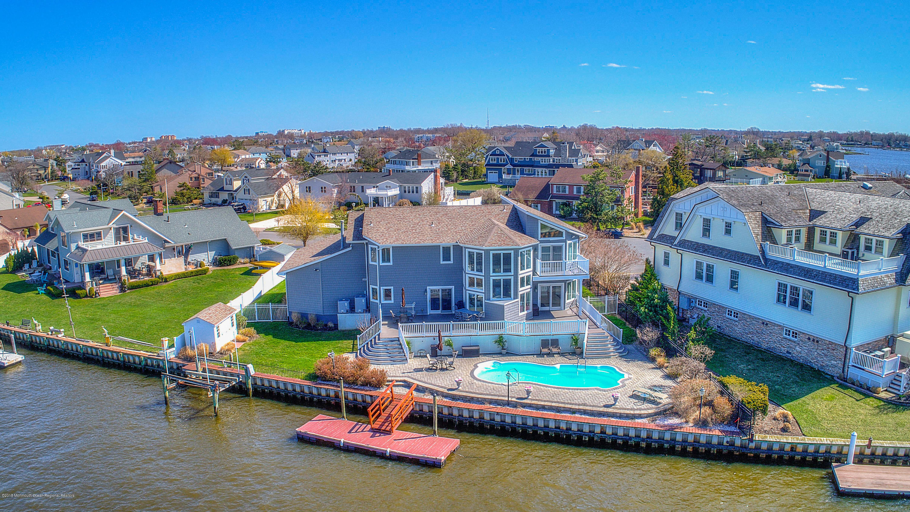 22 Gull Point Road Monmouth Beach, NJ 07750 - Photo 1 of 89 Aerial Water View