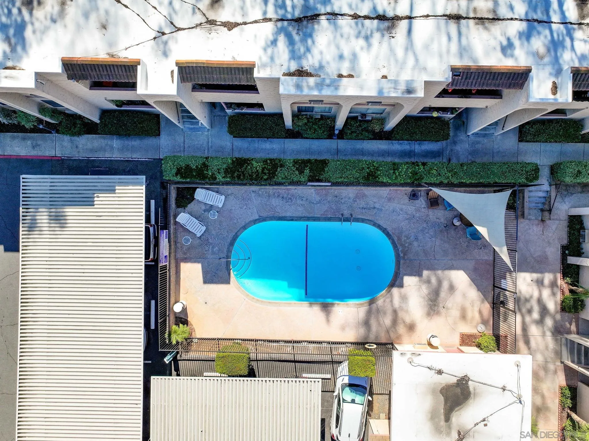 3557 Kenora Drive, Unit 6 Spring Valley, CA 91977 - Photo 29 of 33 an aerial view of a house with a swimming pool