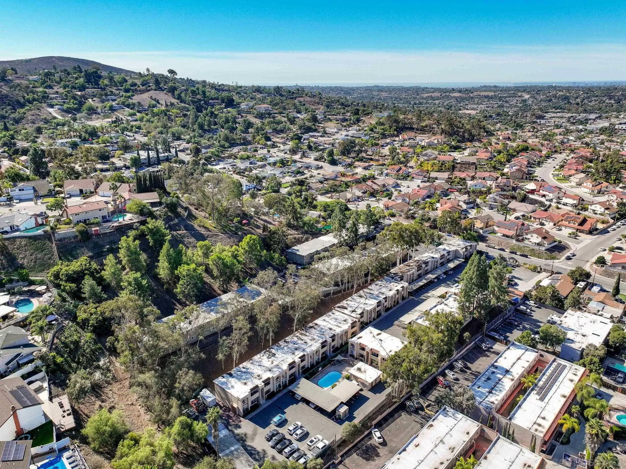 3557 Kenora Drive, Unit 6 Spring Valley, CA 91977 - Photo 31 of 33 an aerial view of a city with lots of residential buildings