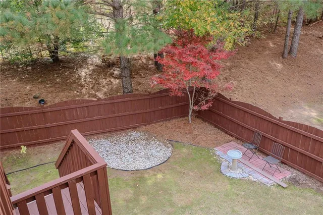 a view of outdoor space and deck
