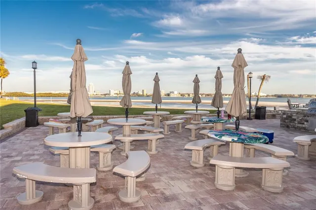 a view of an ocean and beach