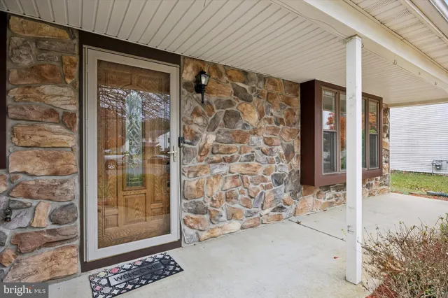 a view of a entryway door of the house