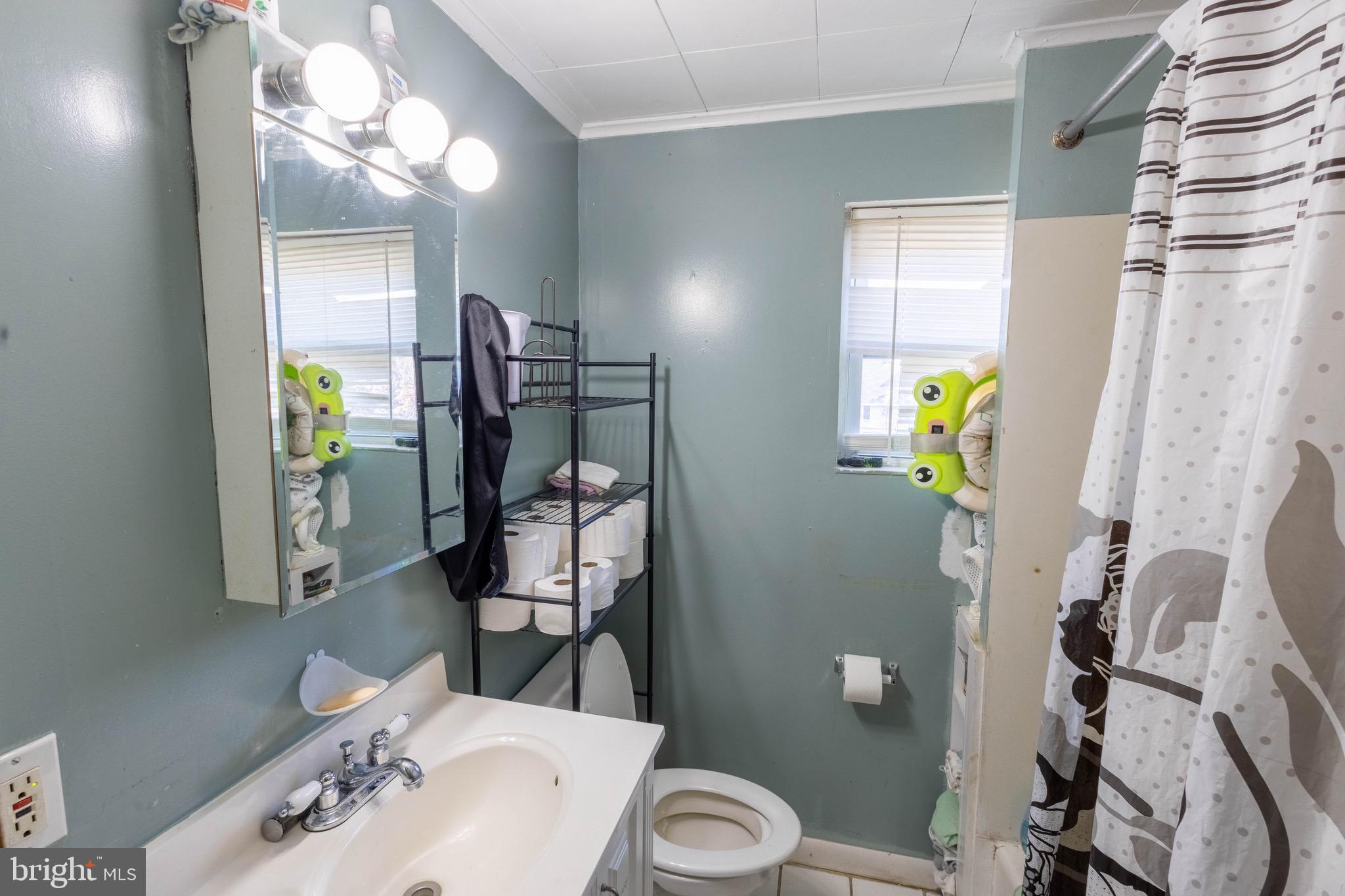 35 Kinship Road Baltimore, MD 21222 - Photo 9 of 15 a bathroom with a sink mirror vanity and toilet