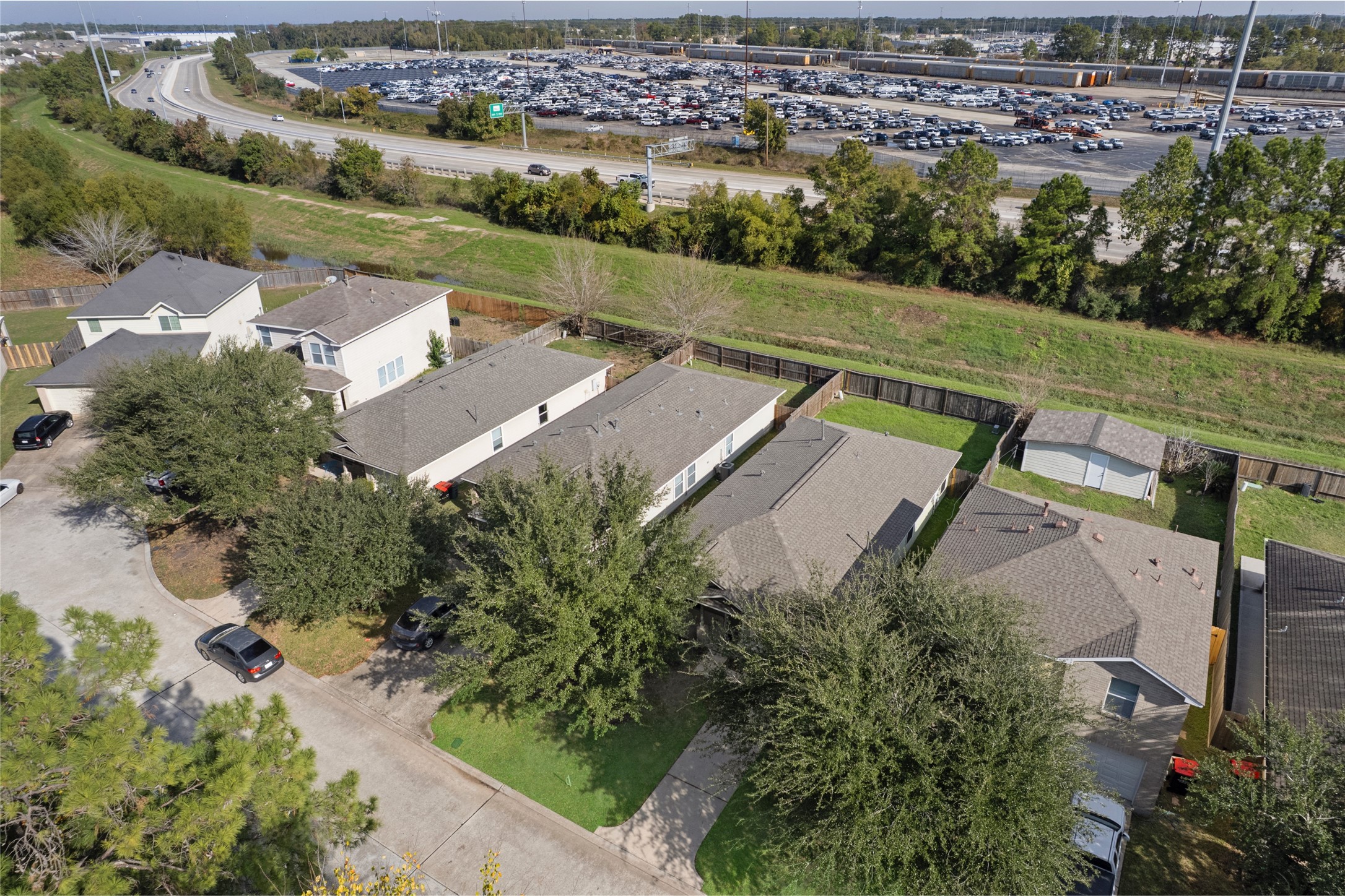 15926 Colonial Bridge Lane Houston, TX 77073 - Photo 27 of 27 an aerial view of a house with a garden