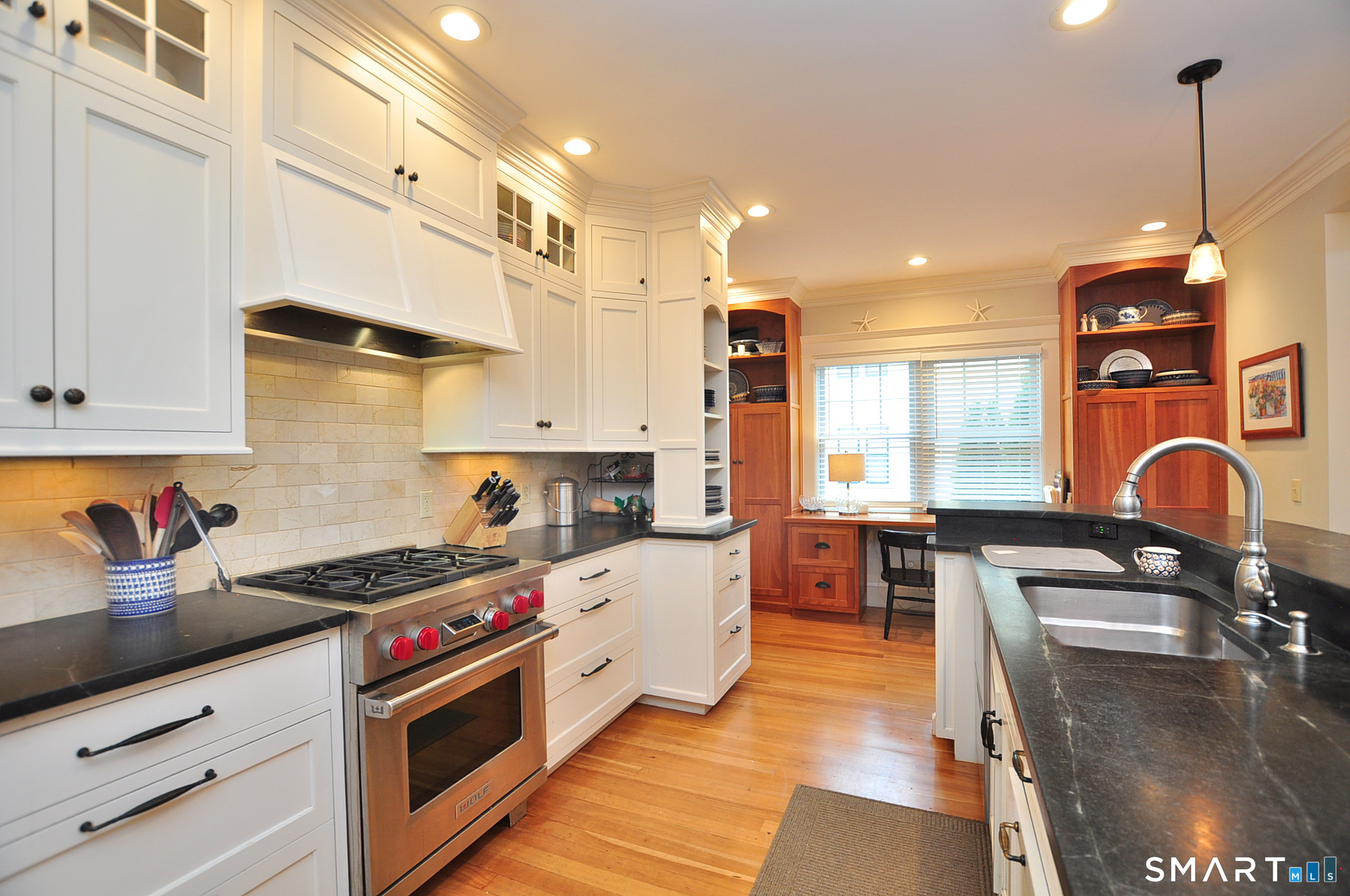 371 North Main Street Suffield, CT 06078 - Photo 15 of 39 a kitchen with stainless steel appliances granite countertop a stove and a sink