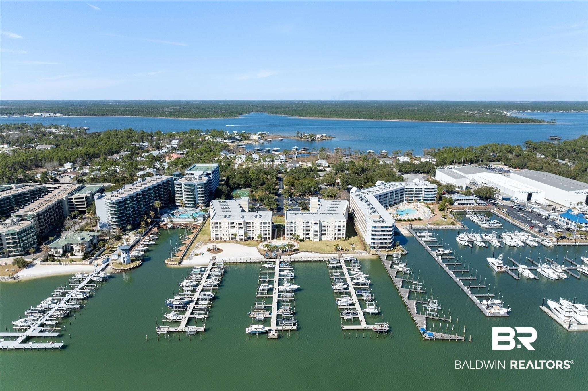 27770 Canal Road, Unit 2304 Orange Beach, AL 36561 - Photo 22 of 30 Drone / aerial view with a water view