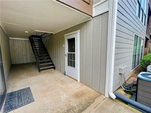 a view of an entryway with staircase