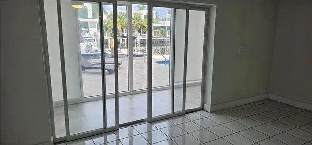 a view of an empty room