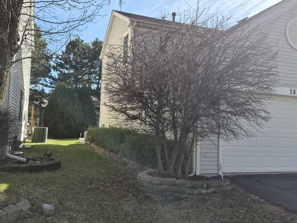 a backyard of a house