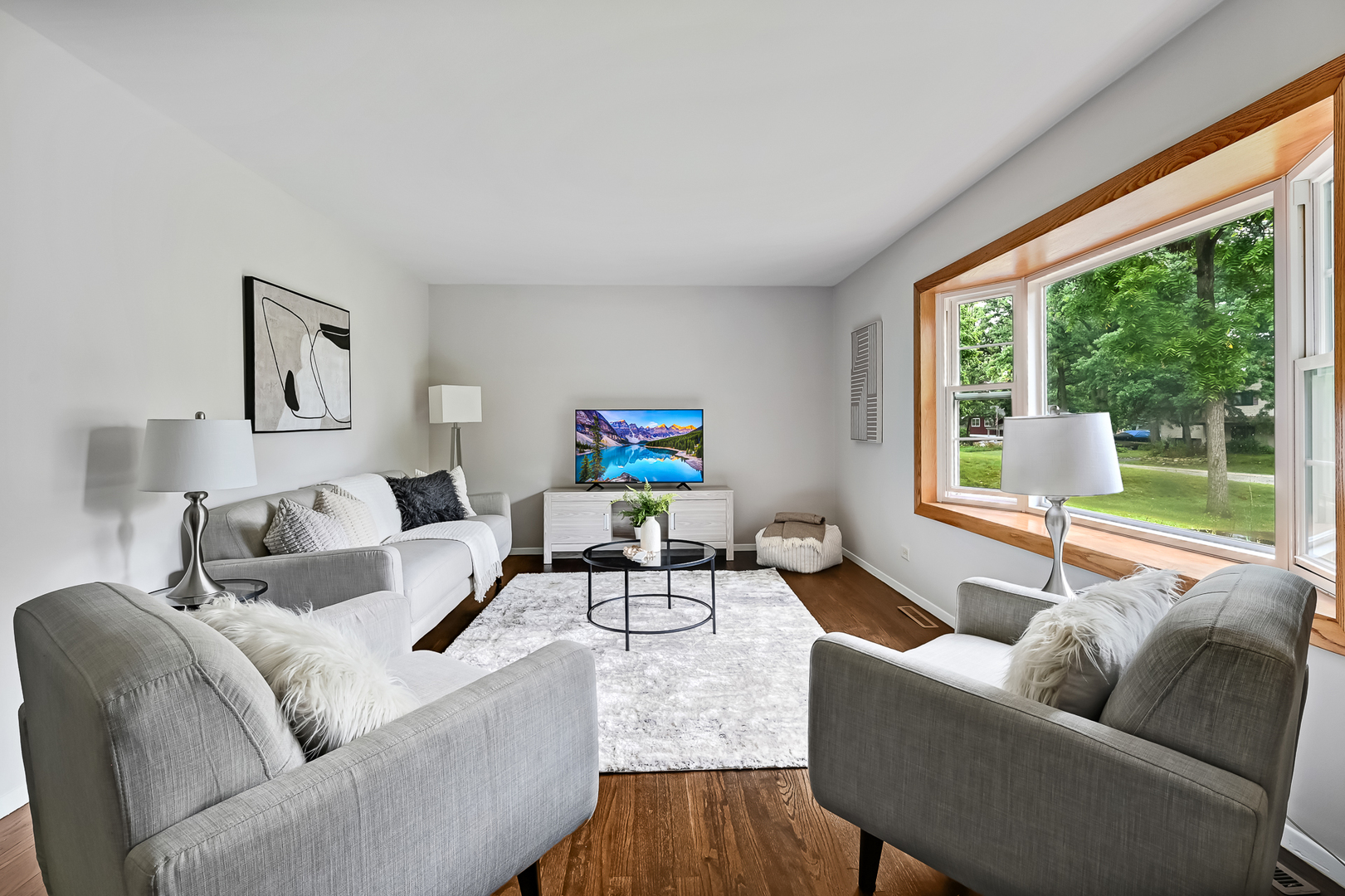 1018 Rolling Drive Lisle, IL 60532 - Photo 6 of 17 a living room with furniture and a large window