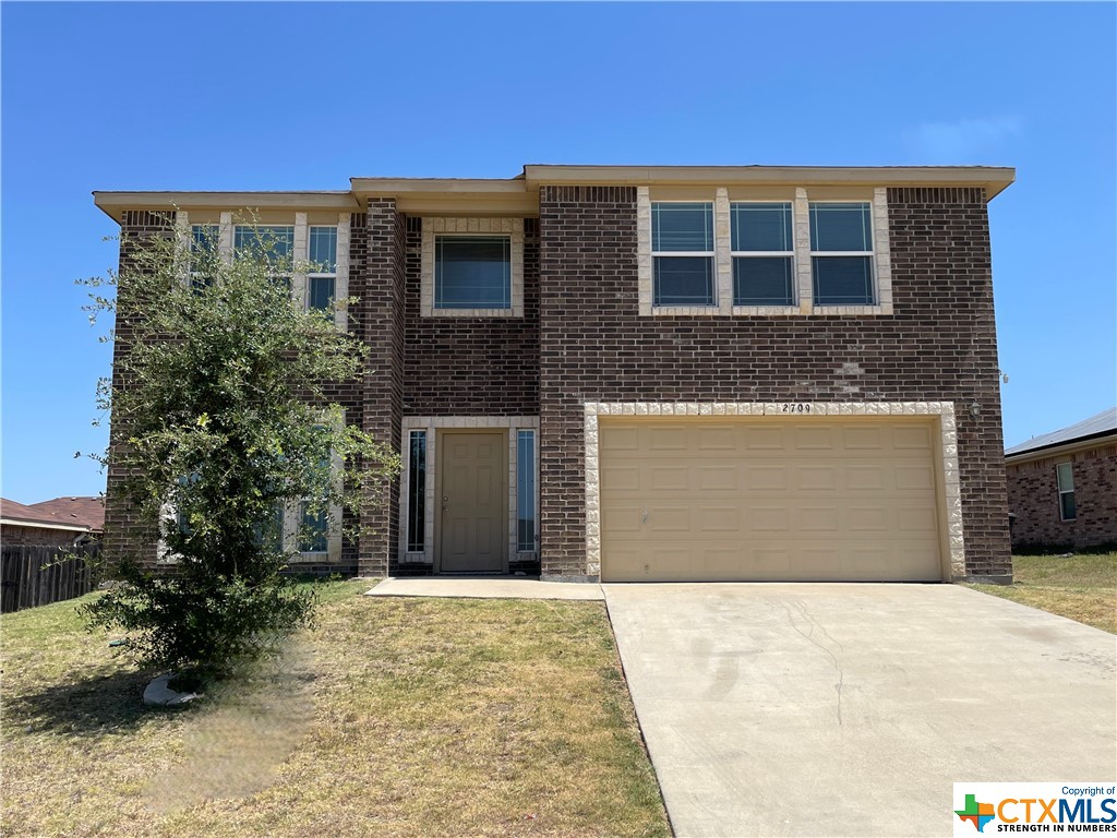 a front view of a house