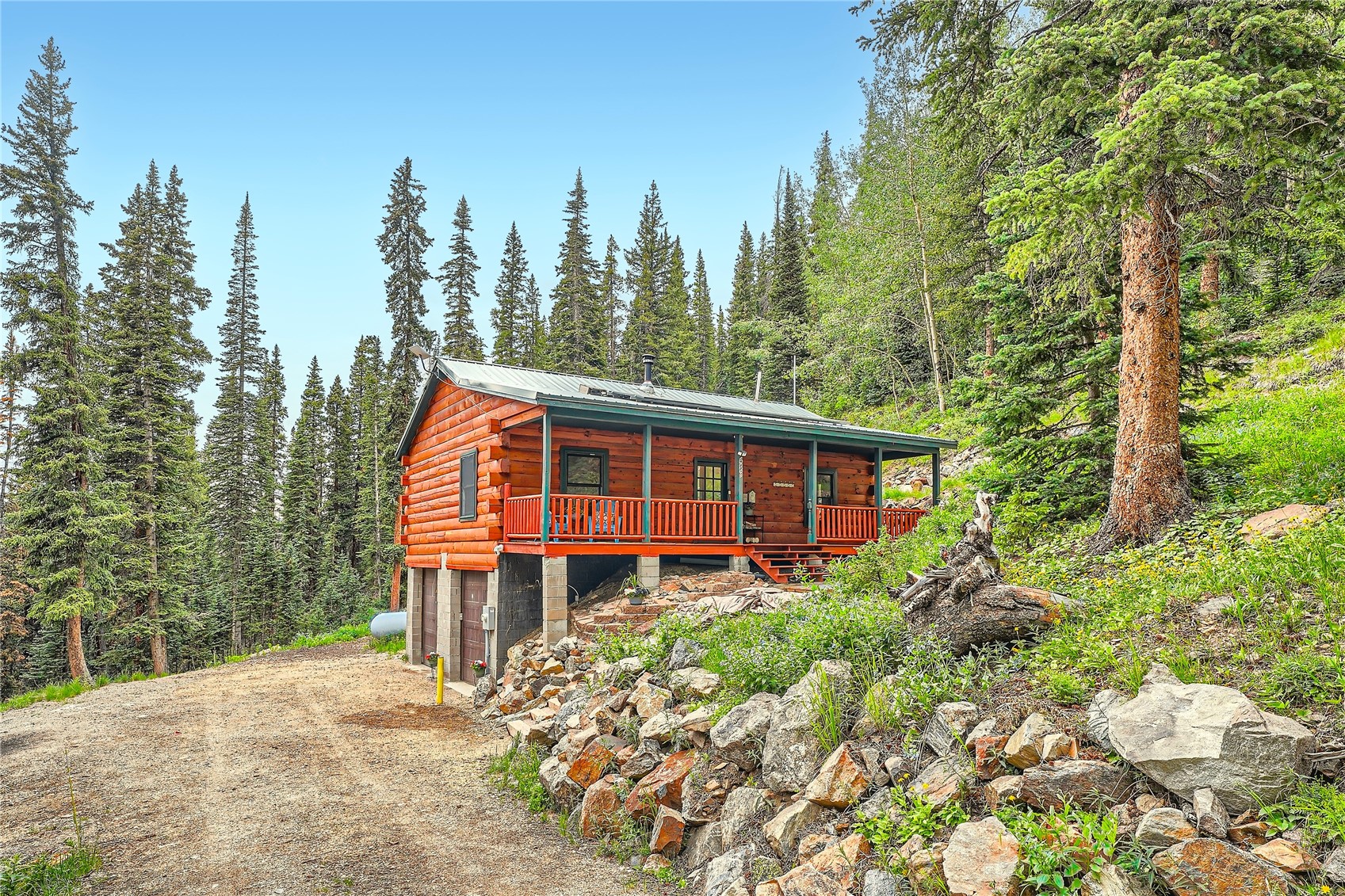 483 Bullion Mine Road Keystone, CO 80435 - Photo 1 of 28 The quintessential cabin in the woods - beautiful, private wooded location with mountain views - yet only 15 minutes to RIVER RUN at Keystone.