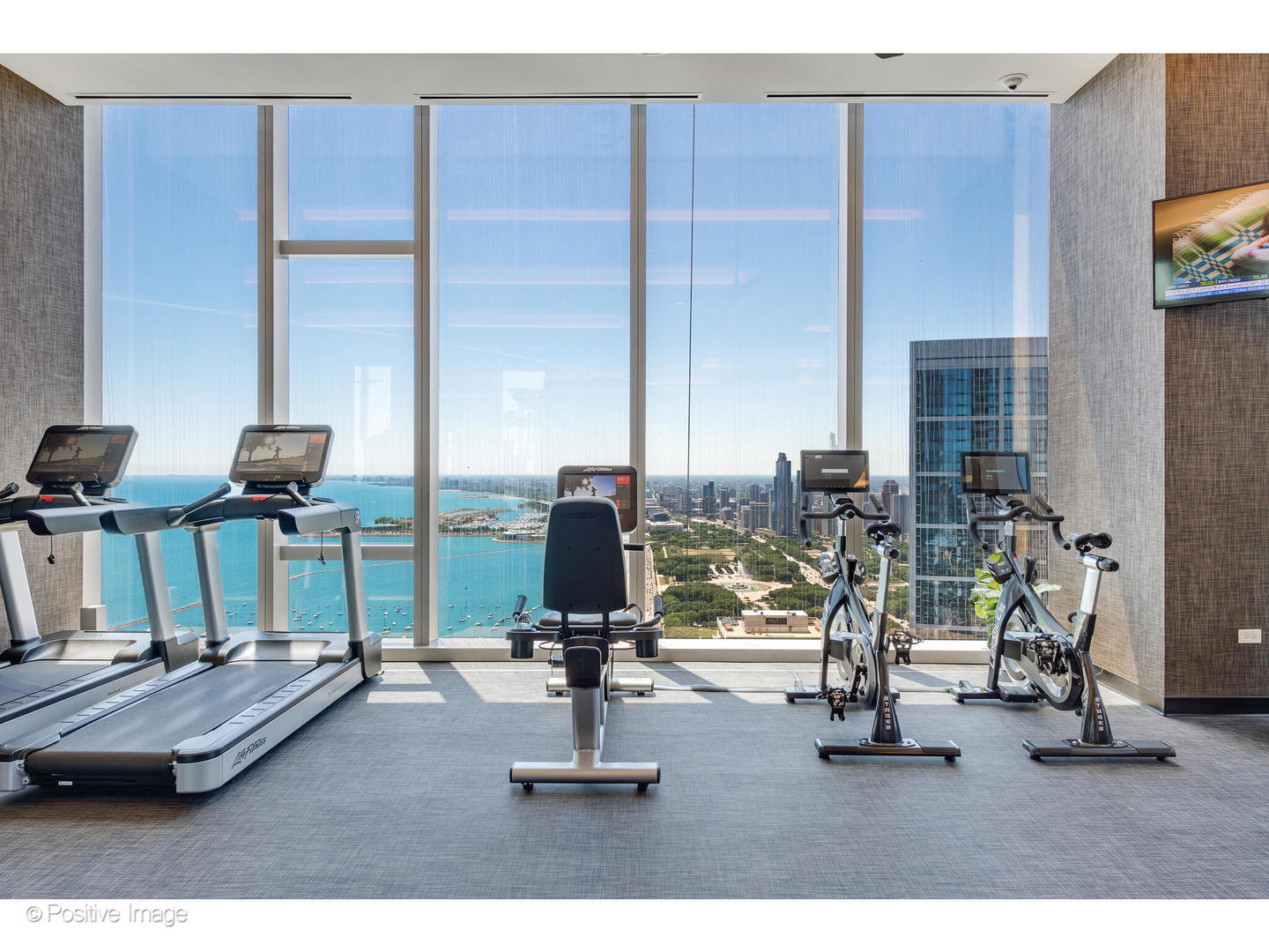 363 East Wacker Drive, Unit 1903 Chicago, IL 60601 - Photo 32 of 39 a view of a room with gym equipment