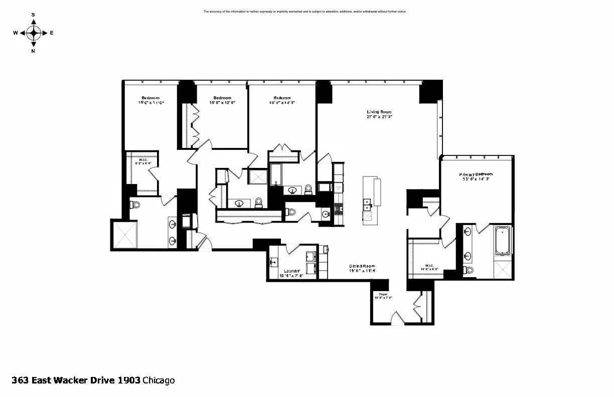363 East Wacker Drive, Unit 1903 Chicago, IL 60601 - Photo 39 of 39 a view of living room with furniture and lamp