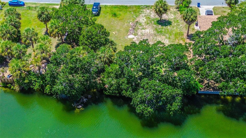 0 Sea Grape Drive, Unit LOT 10 Hernando Beach, FL 34607 - Photo 16 of 23 an aerial view of green landscape with trees all around
