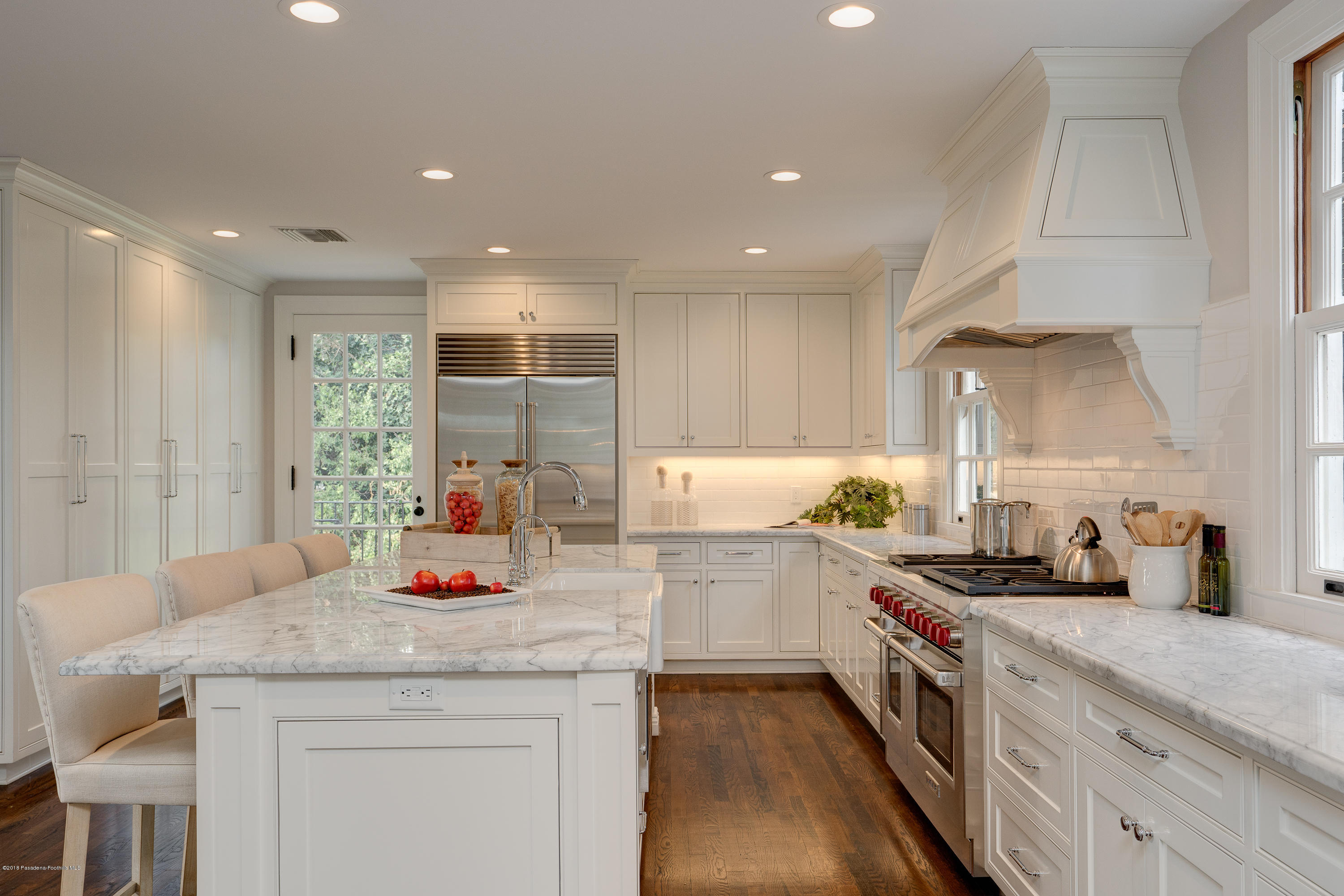 1234 Hillcrest Avenue Pasadena, CA 91106 - Photo 16 of 82 a kitchen with granite countertop a sink cabinets and window