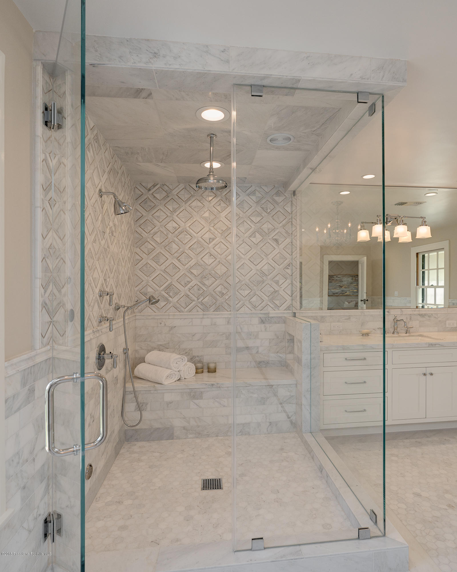 1234 Hillcrest Avenue Pasadena, CA 91106 - Photo 34 of 82 a bathroom with a bathtub and a shower